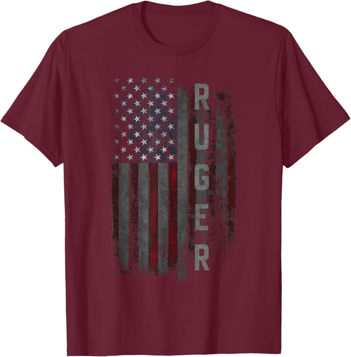 Ruger Family American Flag T-Shirt - T-Shirt | Maroon