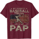 My Favorite Baseball Player Calls Me Pap Father's Day T-Shirt - T-Shirt | Maroon