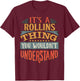 Rollins Name T-Shirt - T-Shirt | Maroon