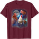 Howling at the Moon Shirt - Funny Chicken Shirt - Chicken T-Shirt - T-Shirt | Maroon