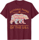National Parks Bear Hiking Travel Camping Outdoors Retro USA T-Shirt - T-Shirt | Maroon