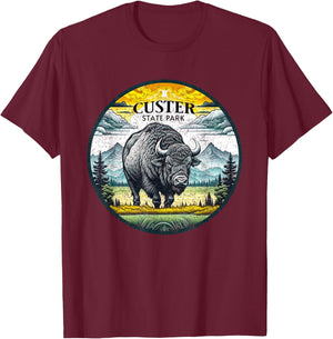 Custer State Park T-Shirt - T-Shirt | Maroon