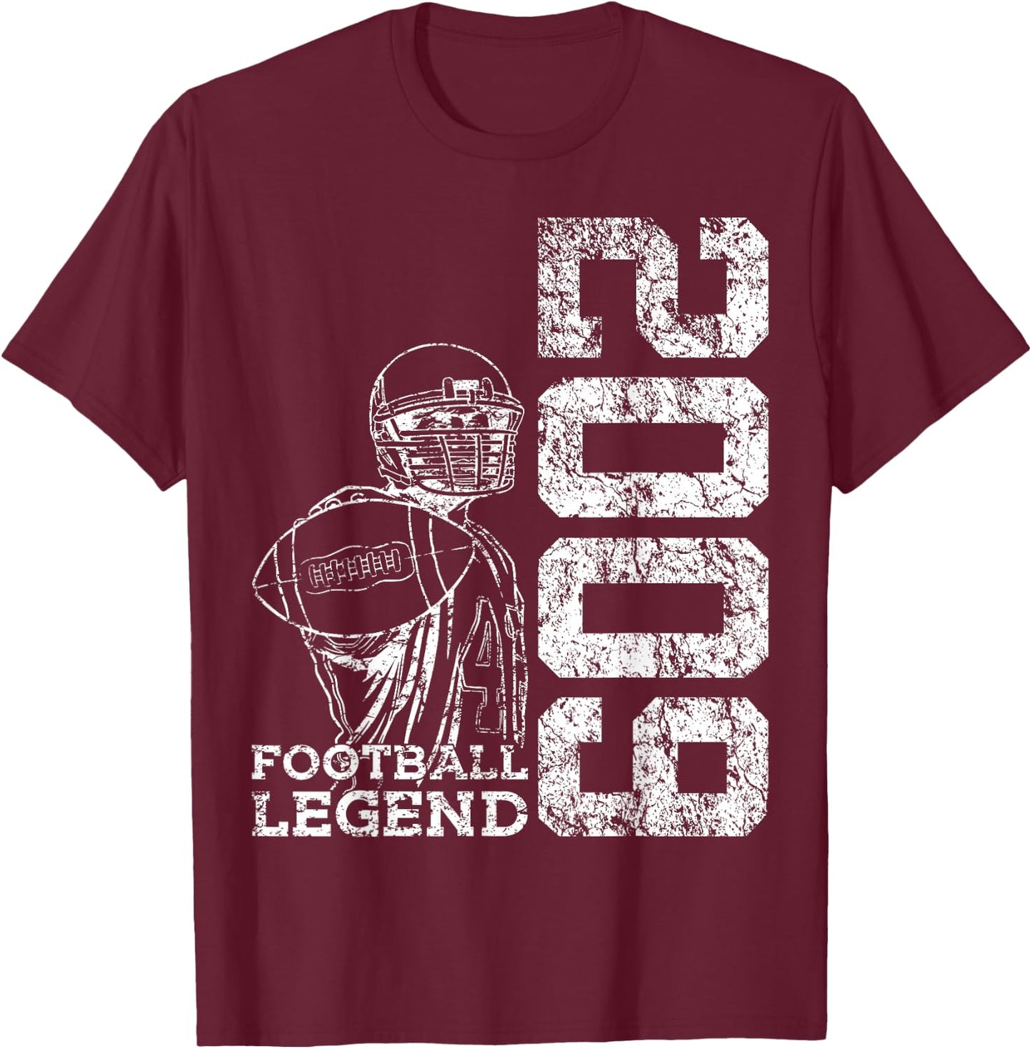 17 Years Football Legend 2009 17th Birthday T-Shirt - T-Shirt | Maroon