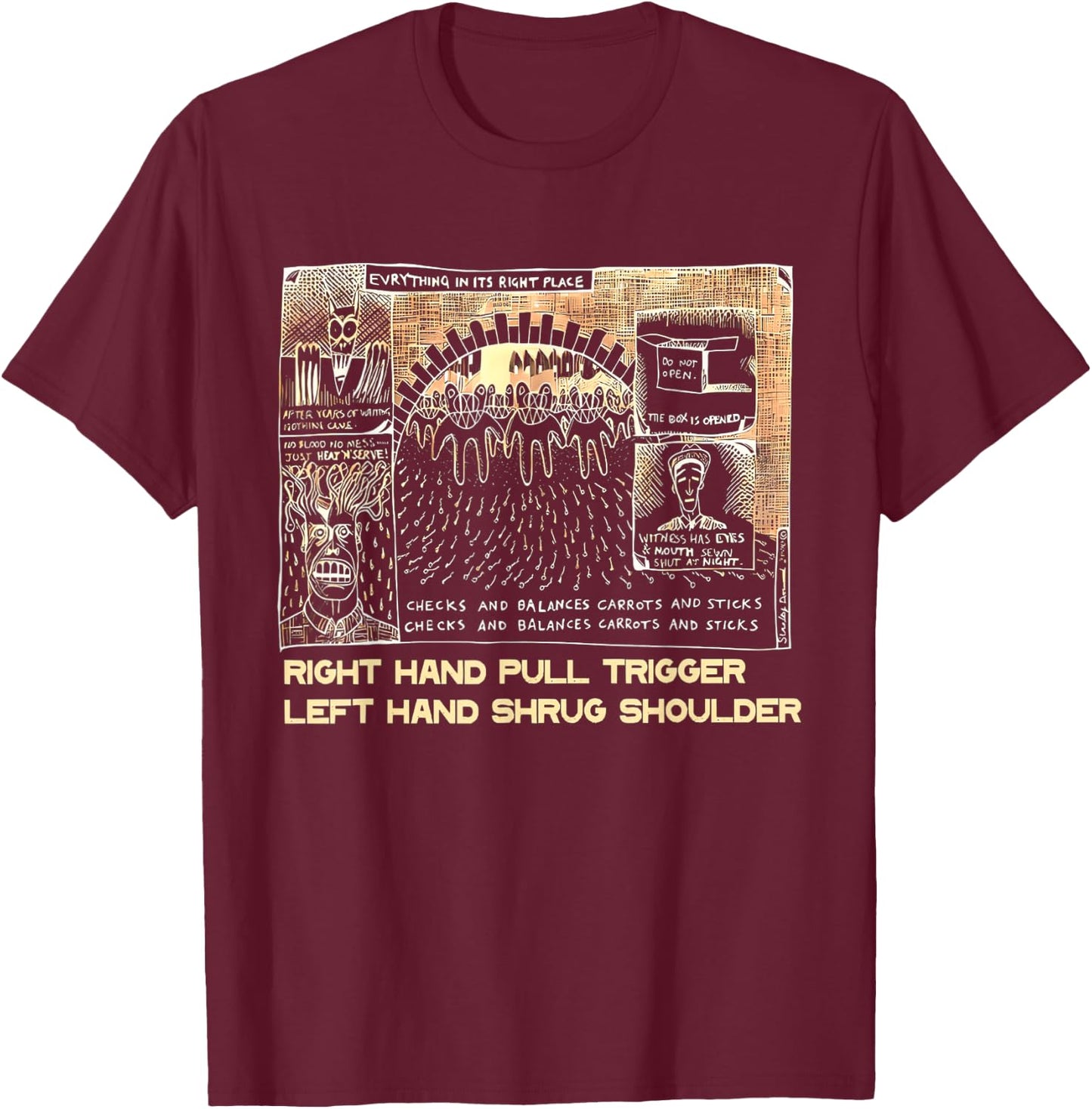 Vintage Retro Radio Music 80s 90s Classic Radiomusic 70s T-Shirt - T-Shirt | Maroon
