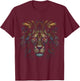 Lion Artwork - Fantasy Animal Art Lion T-Shirt - T-Shirt | Maroon