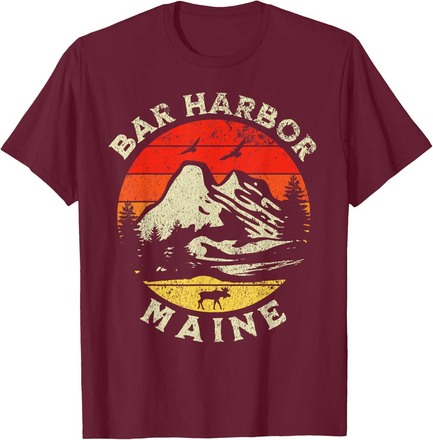 Bar Harbor T-Shirt - T-Shirt | Maroon