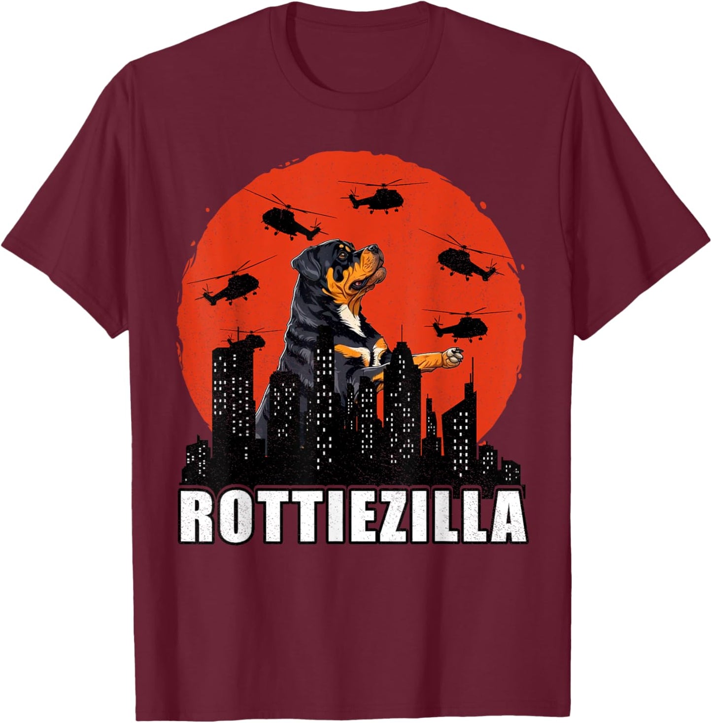 Rottweiler Rottie Dog Lovers Rottweiler Mom Funny Women Girls Kids T-Shirt - T-Shirt | Maroon