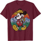 Disney - Mickey Round Hiking T-Shirt - T-Shirt | Maroon