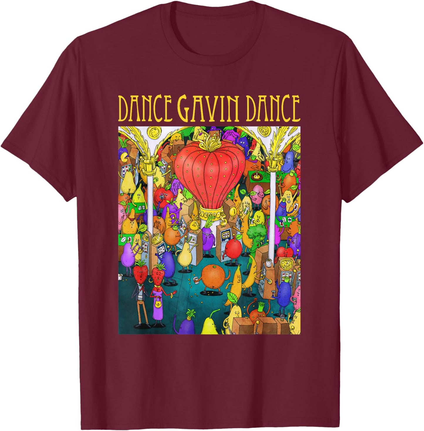 Dance Gavin Dance Merch - Dance Gavin Dance - Dance Gavin T-Shirt - T-Shirt | Maroon
