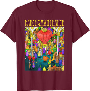 Dance Gavin Dance Merch - Dance Gavin Dance - Dance Gavin T-Shirt - T-Shirt | Maroon