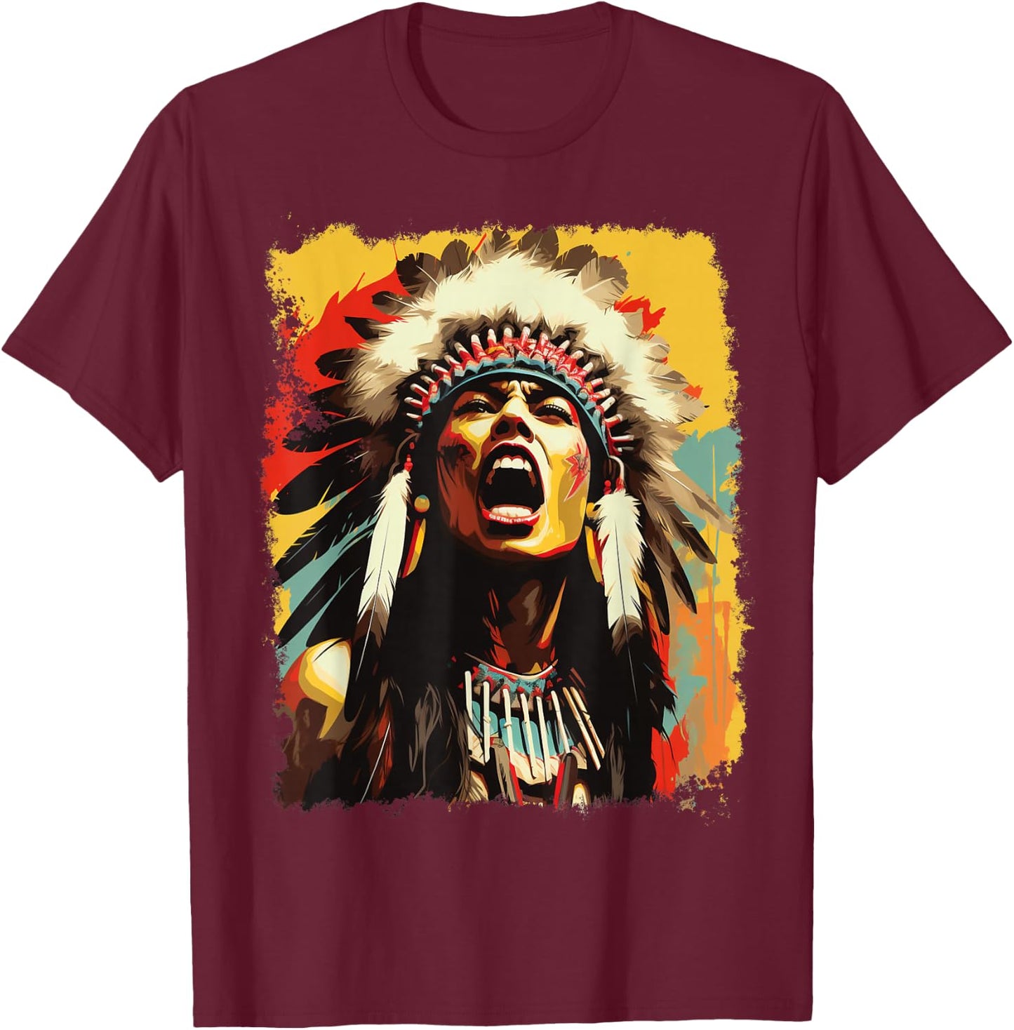 Native American T-Shirt - T-Shirt | Maroon