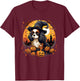 Spooky Cavalier King Charles Spaniel Dog Witch Halloween T-Shirt - T-Shirt | Maroon