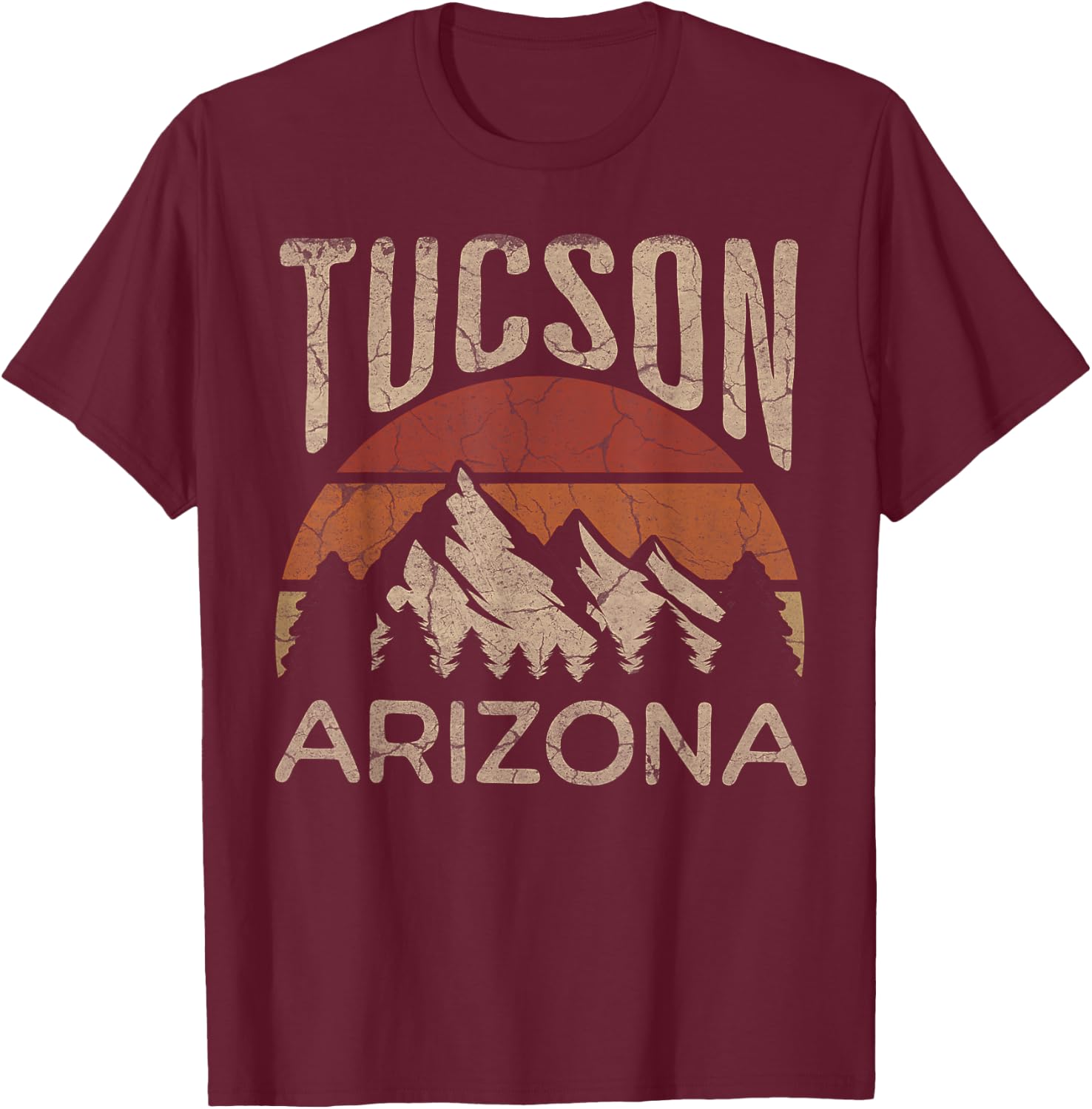 Tucson Arizona Nature Hiking Outdoors T-Shirt - T-Shirt | Maroon