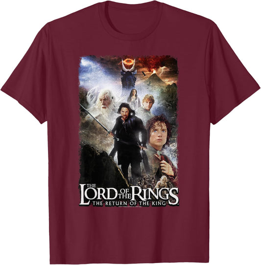 The Lord of the Rings The Return Of The King Final Fight T-Shirt - T-Shirt | Maroon