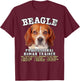 Beagle Professional Human Trainer T-Shirt - T-Shirt | Maroon