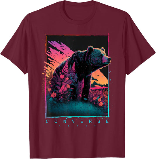 Converse Texas Vintage Bear T-Shirt - T-Shirt | Maroon