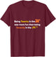 Being Twenty in the '70s Was Much More Fun Than T-Shirt - T-Shirt | Maroon