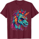 Zombie Unicorn Halloween Costume Scary Magical Women Girls T-Shirt - T-Shirt | Maroon