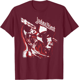 Judas Priest – Stained Class Red On Black T-Shirt - T-Shirt | Maroon