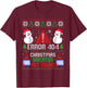 Error 404 Funny Ugly Christmas Sweater Xmas Not Found T-Shirt - T-Shirt | Maroon