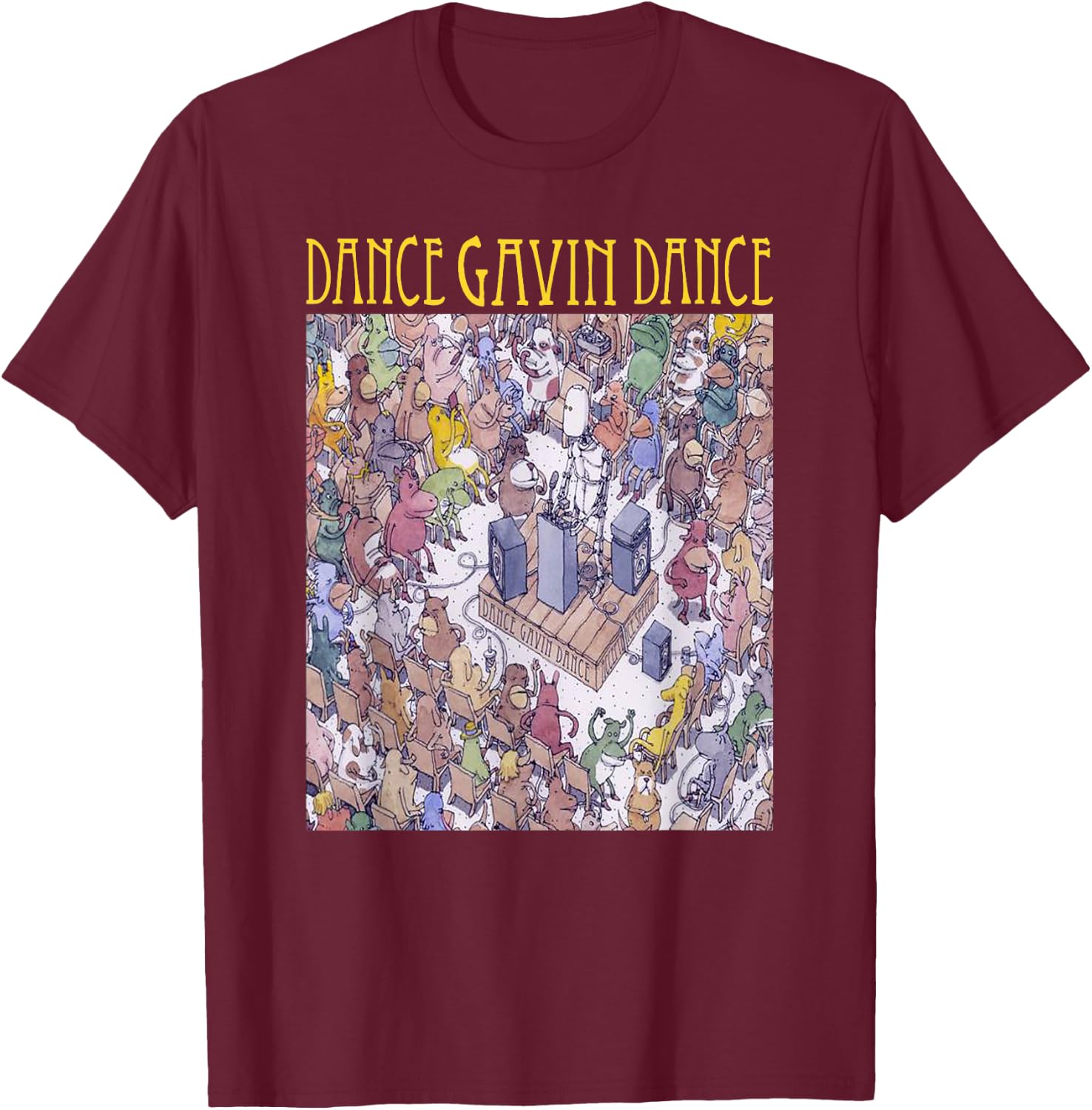 Dance Gavin Dance merch - Dance Gavin Dance - Gavin Dance T-Shirt - T-Shirt | Maroon
