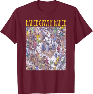 Dance Gavin Dance merch - Dance Gavin Dance - Gavin Dance T-Shirt - T-Shirt | Maroon