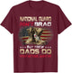 National Guard Graduation Proud National Guard Dad T-Shirt - T-Shirt | Maroon