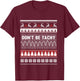 Nurse ugly christmas sweater - Don't Be Tachy T Shirt T-Shirt - T-Shirt | Maroon