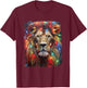 Christmas Lion T-Shirt - T-Shirt | Maroon