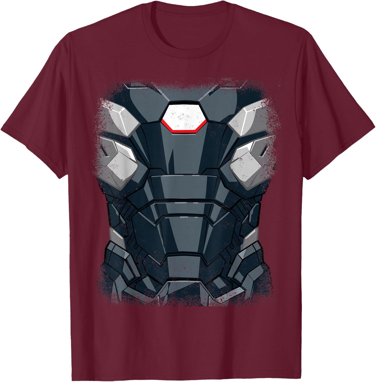 Marvel War Machine Iron Man Armor Avengers Halloween Costume T-Shirt - T-Shirt | Maroon