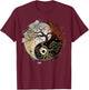 Tree of Life on buddhist Yin Yang Meditation T-Shirt - T-Shirt | Maroon