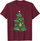 Sea Turtle Tortoise Christmas Tree T-Shirt - T-Shirt | Maroon
