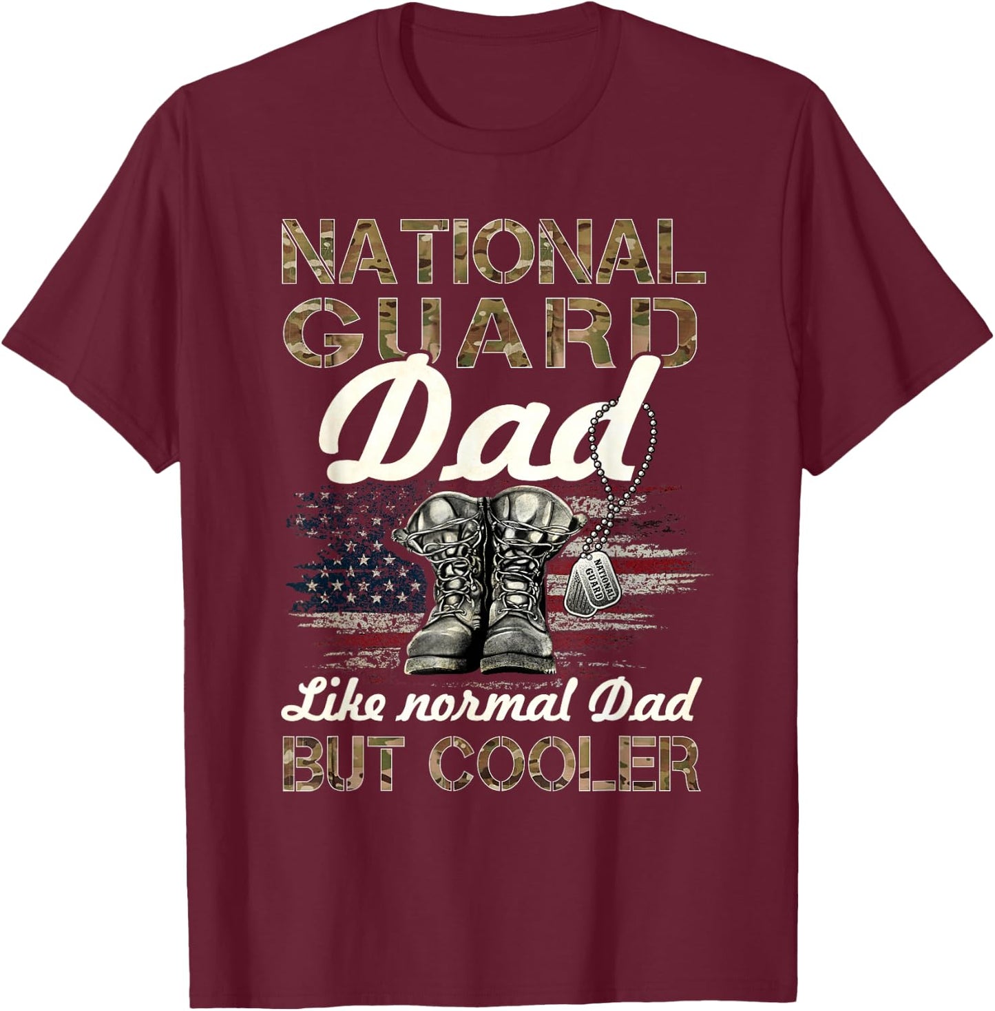 US National Guard T-Shirt - T-Shirt | Maroon