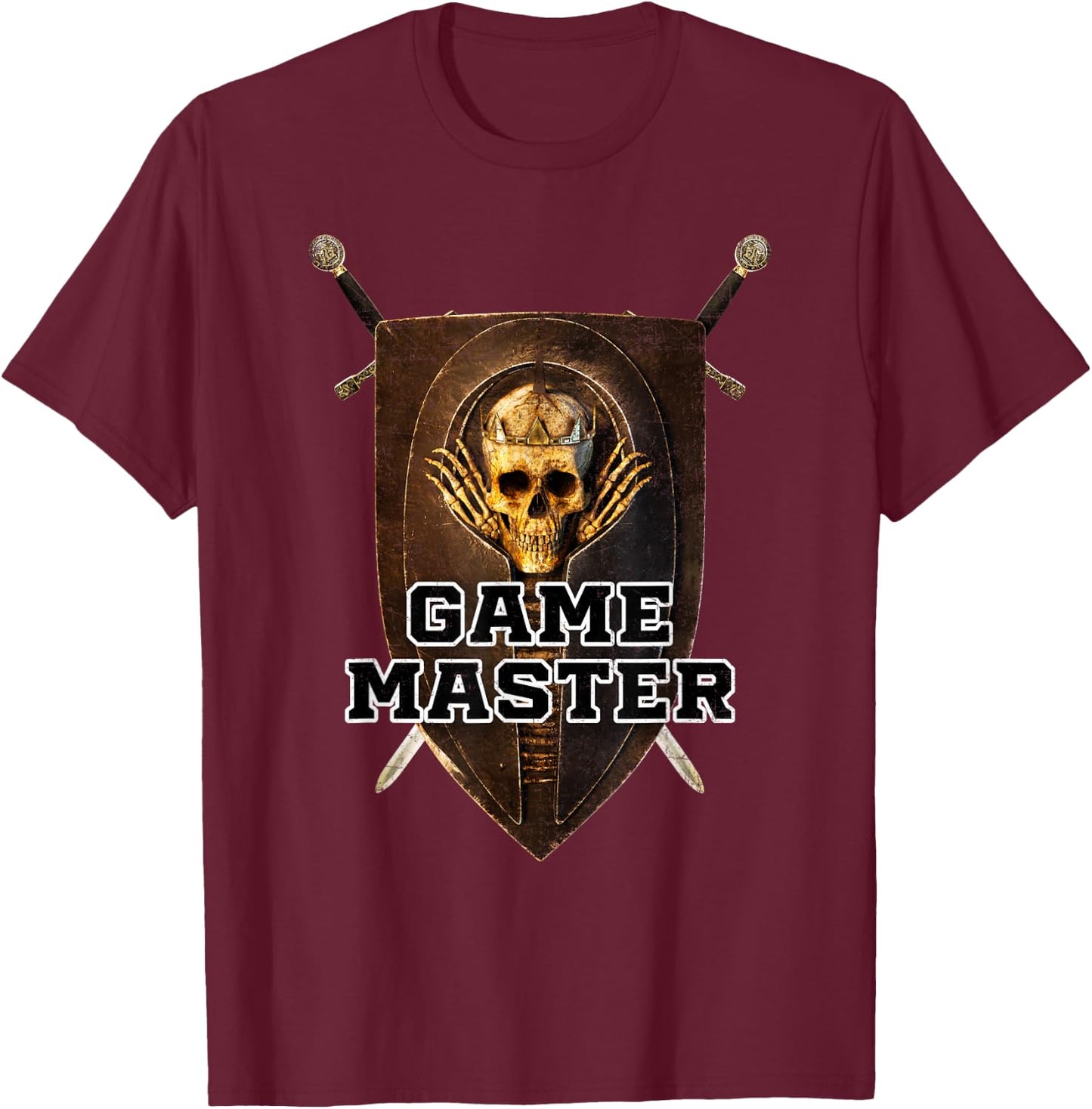 Game Master Shirt, Shield GM Shirt, Funny Board Game T-Shirt - T-Shirt | Maroon