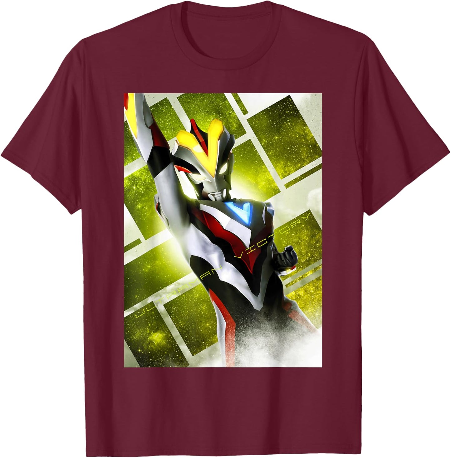 Ultraman Victory - New Generation Ultraman T-Shirt - T-Shirt | Maroon