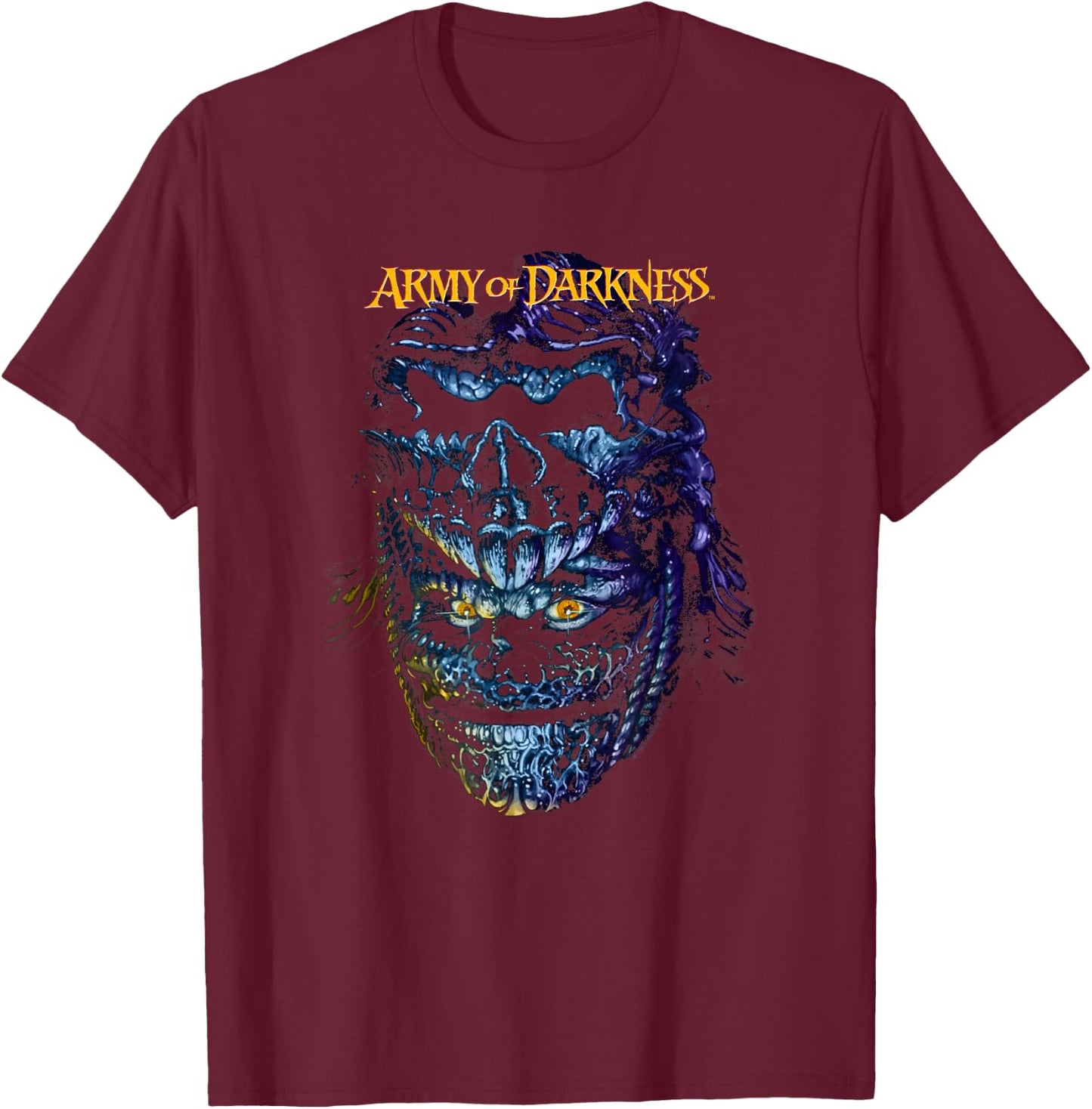 Army of Darkness Evil Ash T-Shirt - T-Shirt | Maroon