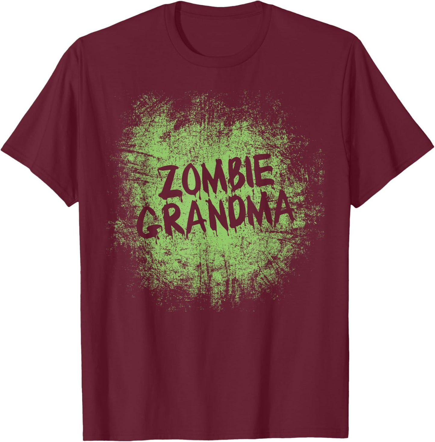 Zombie grandma easy lazy halloween costume zombies family T-Shirt - T-Shirt | Maroon