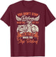Motorcycle Biker T-Shirt - T-Shirt | Maroon
