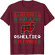 Sheltie Dog Owners Matching Pajama Family Dog Ugly Christmas T-Shirt - T-Shirt | Maroon