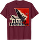 Vintage WWII B-17 USA Warplane B17 Flying Fortress T-Shirt - T-Shirt | Maroon