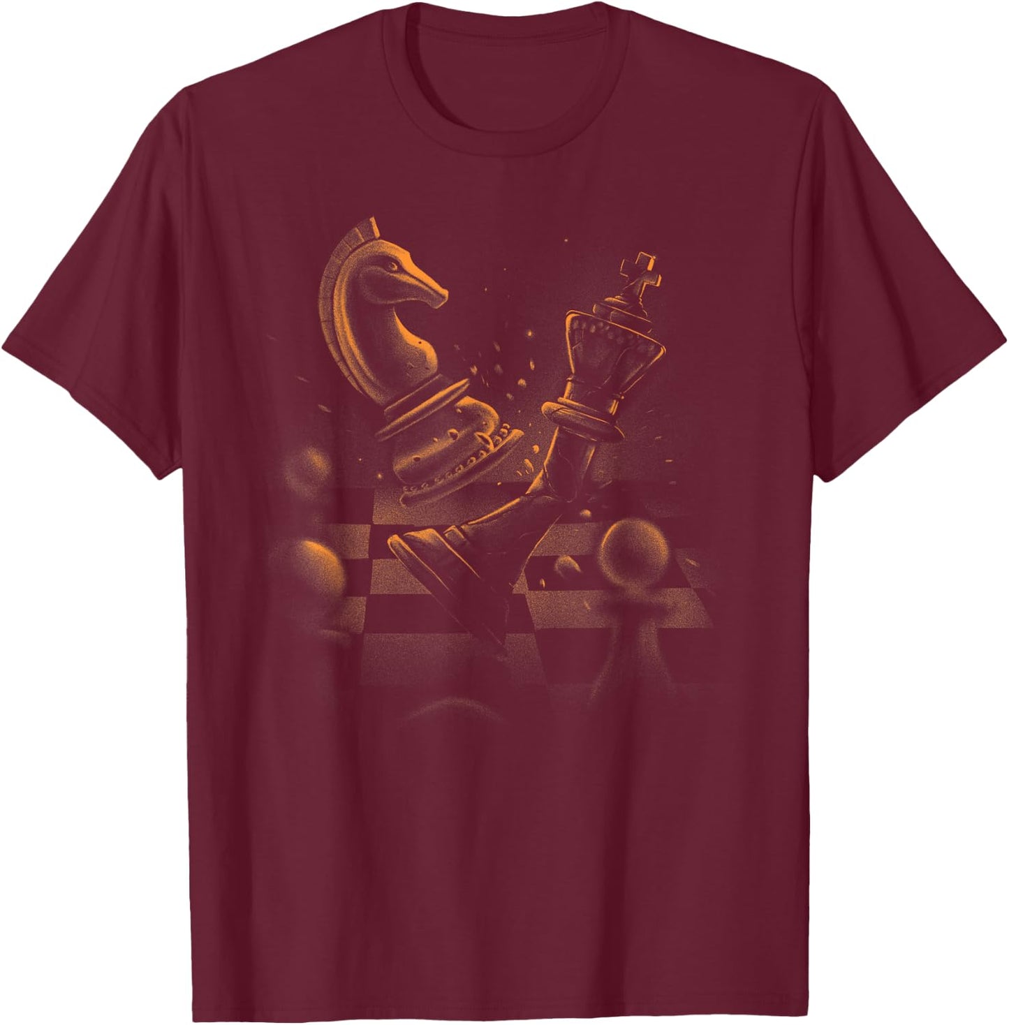 Checkmate with the chess T-Shirt - T-Shirt | Maroon