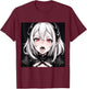 Lewd Anime Devil Girl Hentai Waifu T-Shirt - T-Shirt | Maroon
