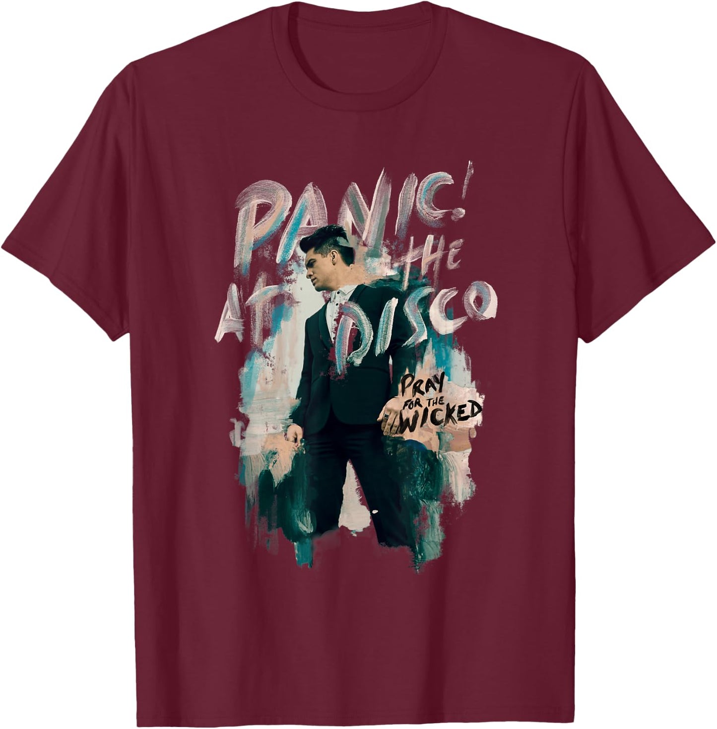 Panic! At The Disco - Paint Album T-Shirt - T-Shirt | Maroon