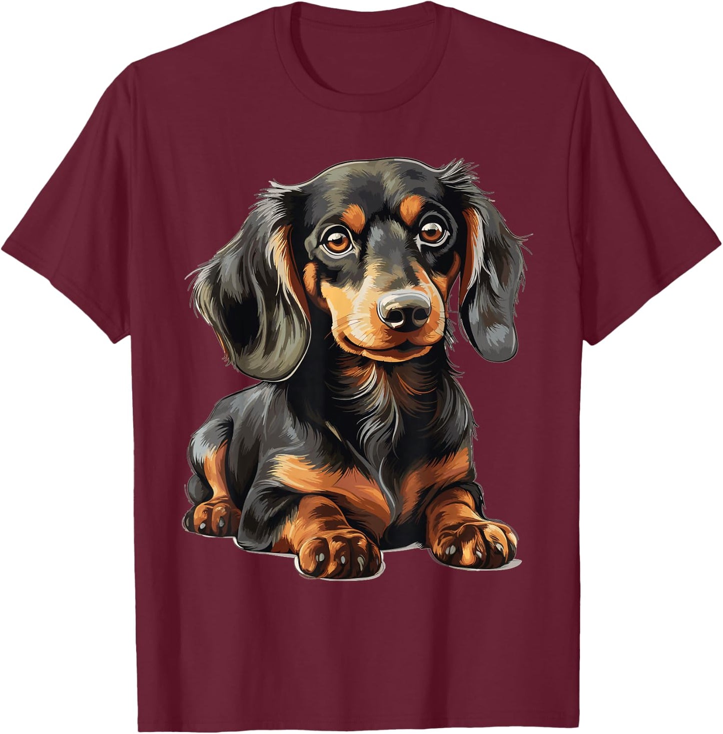 Dachshund Dog Dachshund T-Shirt - T-Shirt | Maroon