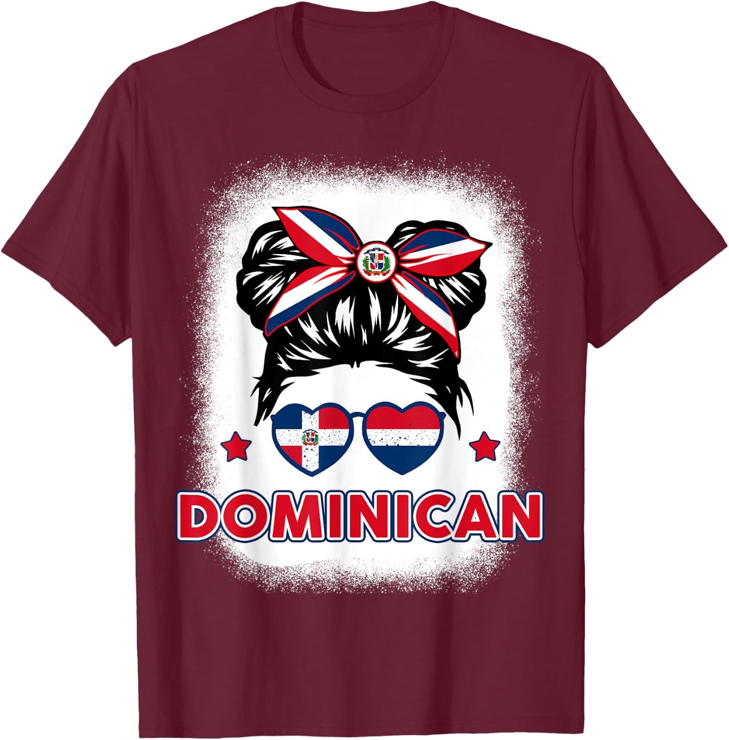 La Dominican Republica Hispanic Heritage Dominicana Kid Girl T-Shirt - T-Shirt | Maroon