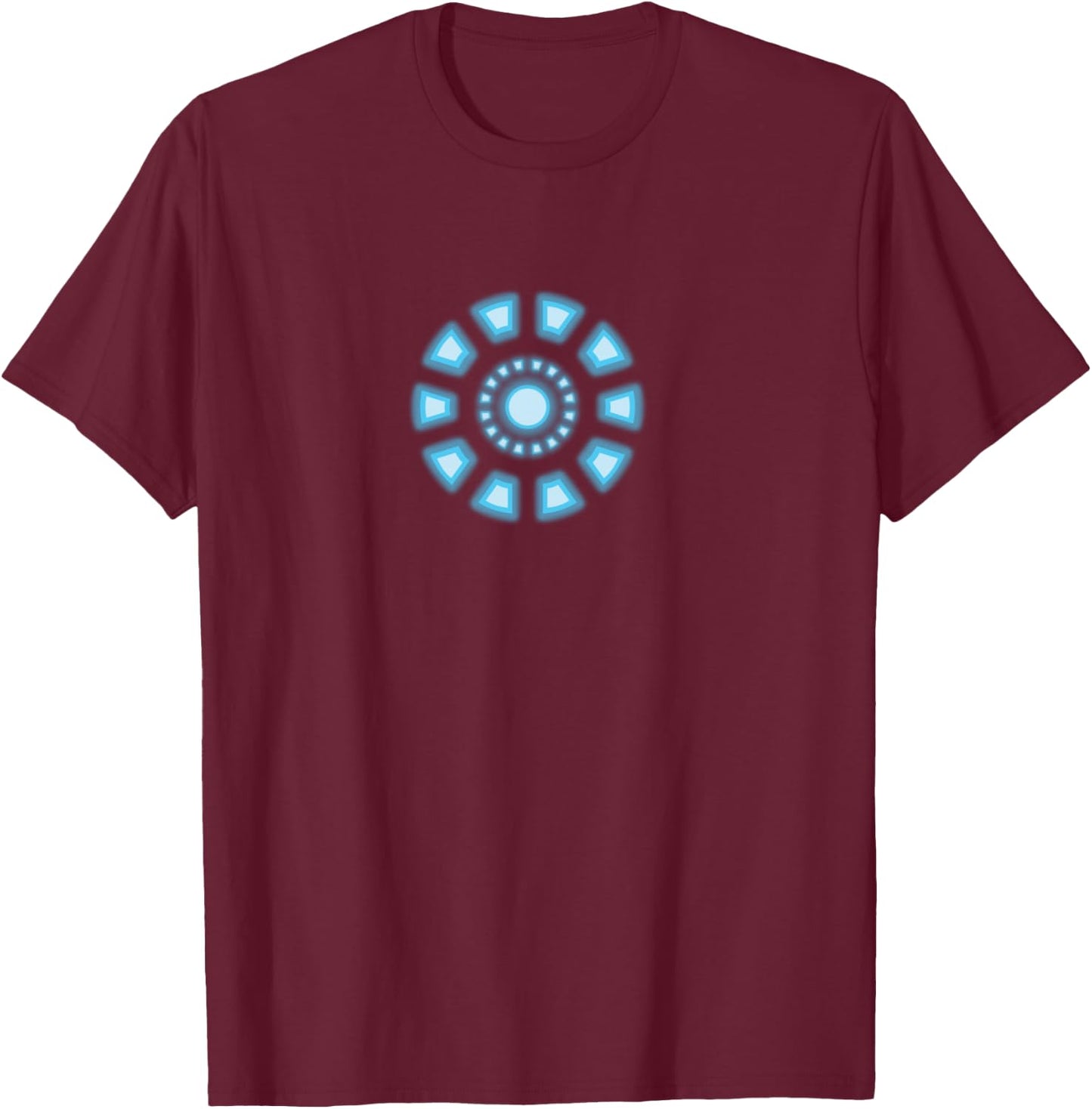 Marvel Studios Iron Man Tony Stark Arc Reactor Classic T-Shirt - T-Shirt | Maroon