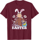 Curious George Easter Bunny George Poster T-Shirt - T-Shirt | Maroon