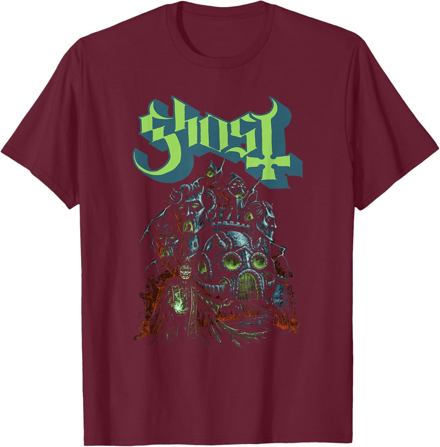 Ghost – Ghoul Castle T-Shirt - T-Shirt | Maroon