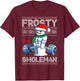 Frosty The Swoleman Ugly Christmas Sweater Funny Snowman Gym T-Shirt - T-Shirt | Maroon