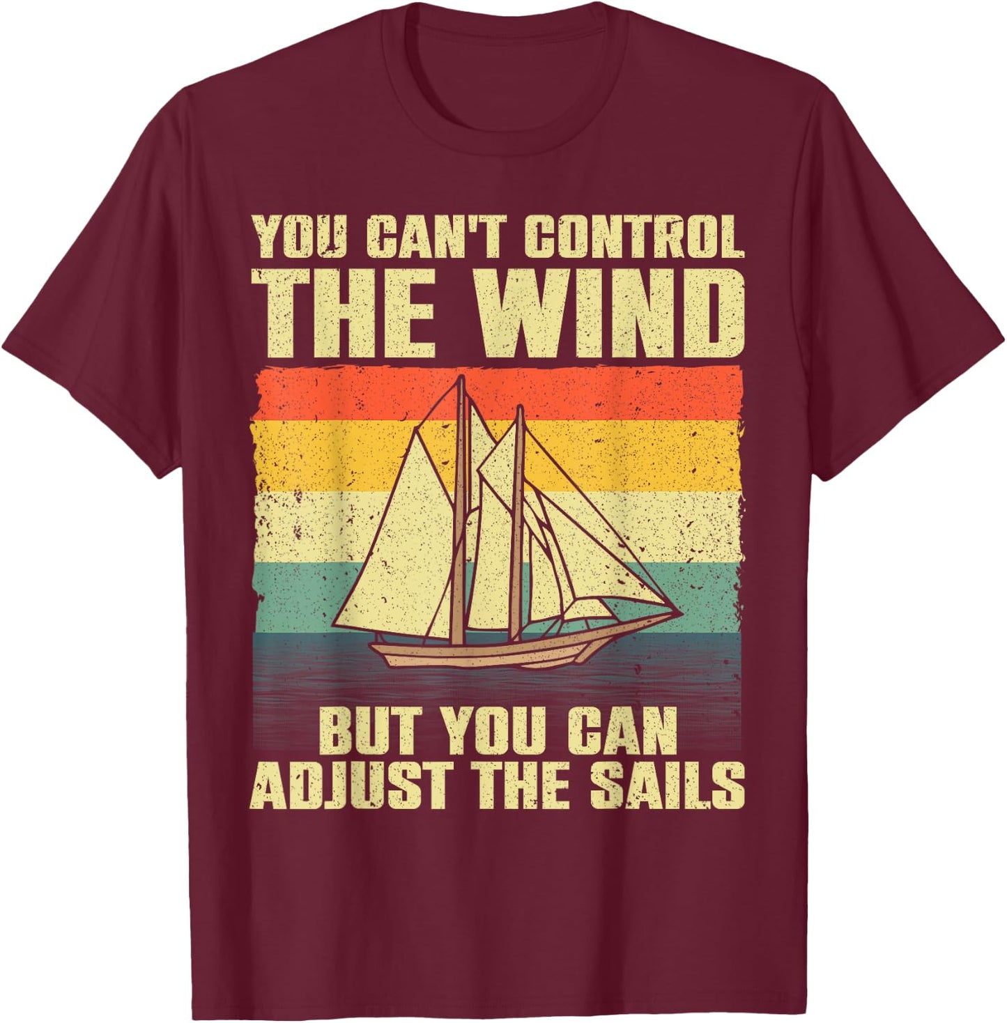 Cool Sailing Women Sailboat Boating Sail Boat Owners T-Shirt - T-Shirt | Maroon